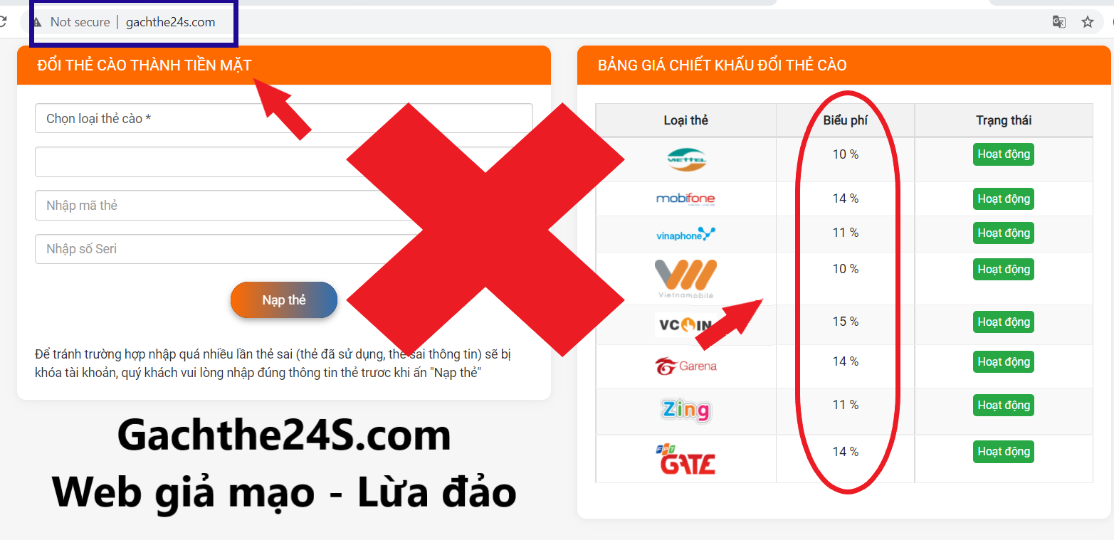 Cảnh giác trang web giả mạo lừa đảo đổi thẻ - Ảnh 5