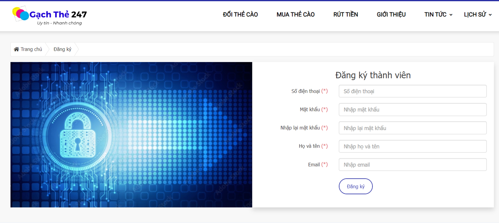đăng ký đổi thẻ cào sang momo
