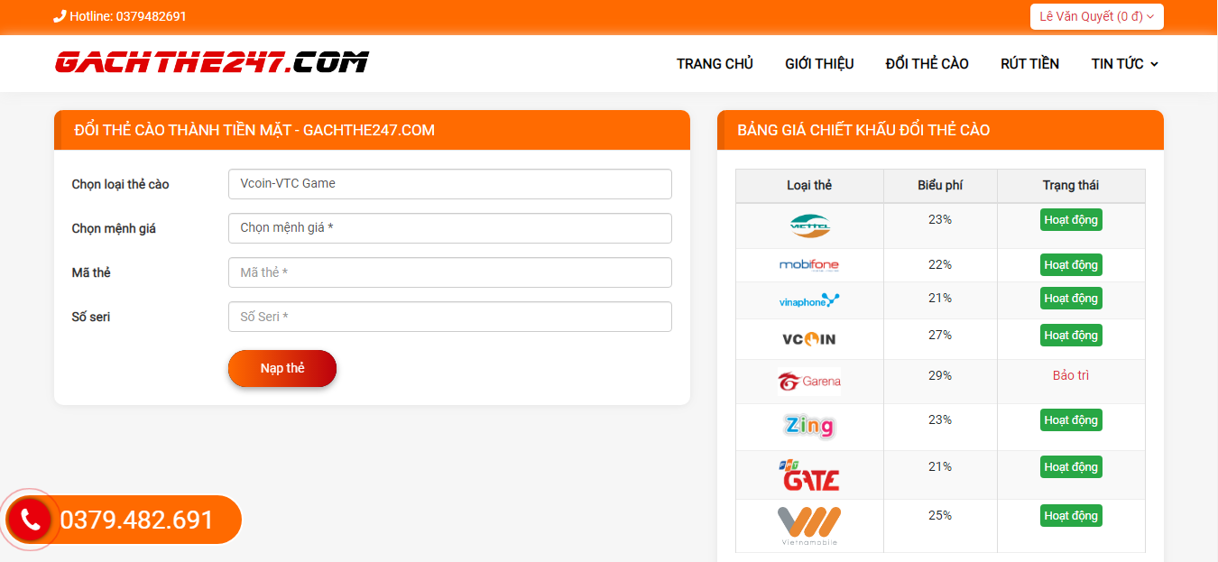 Hướng dẫn cách đổi thẻ Vcoin sang thẻ Gate nhanh nhất - Ảnh 3