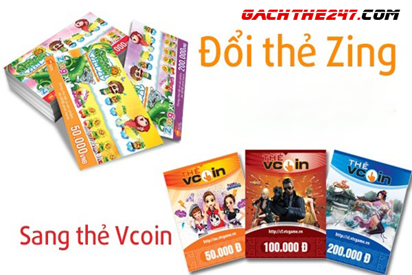Đổi thẻ Zing sang thẻ Vcoin