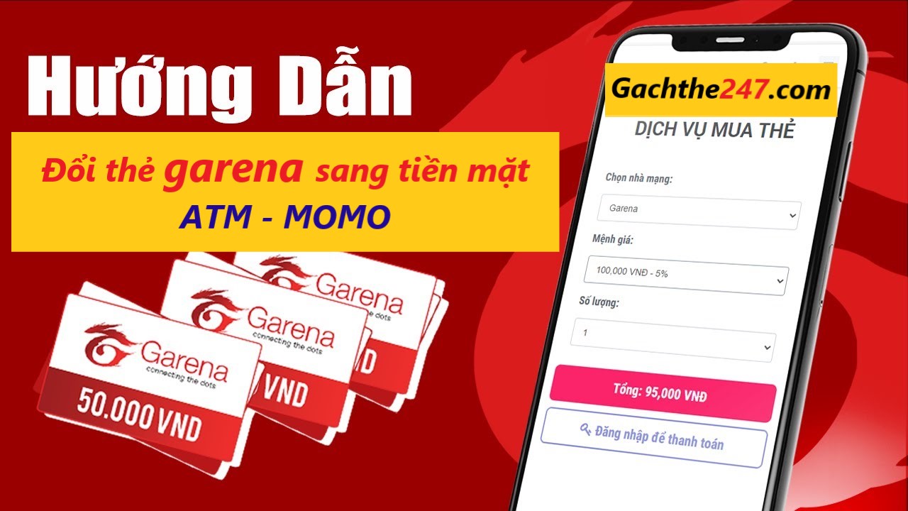 Phương pháp đổi thẻ garena sang tiền mặt MoMo ATM - Ảnh 2